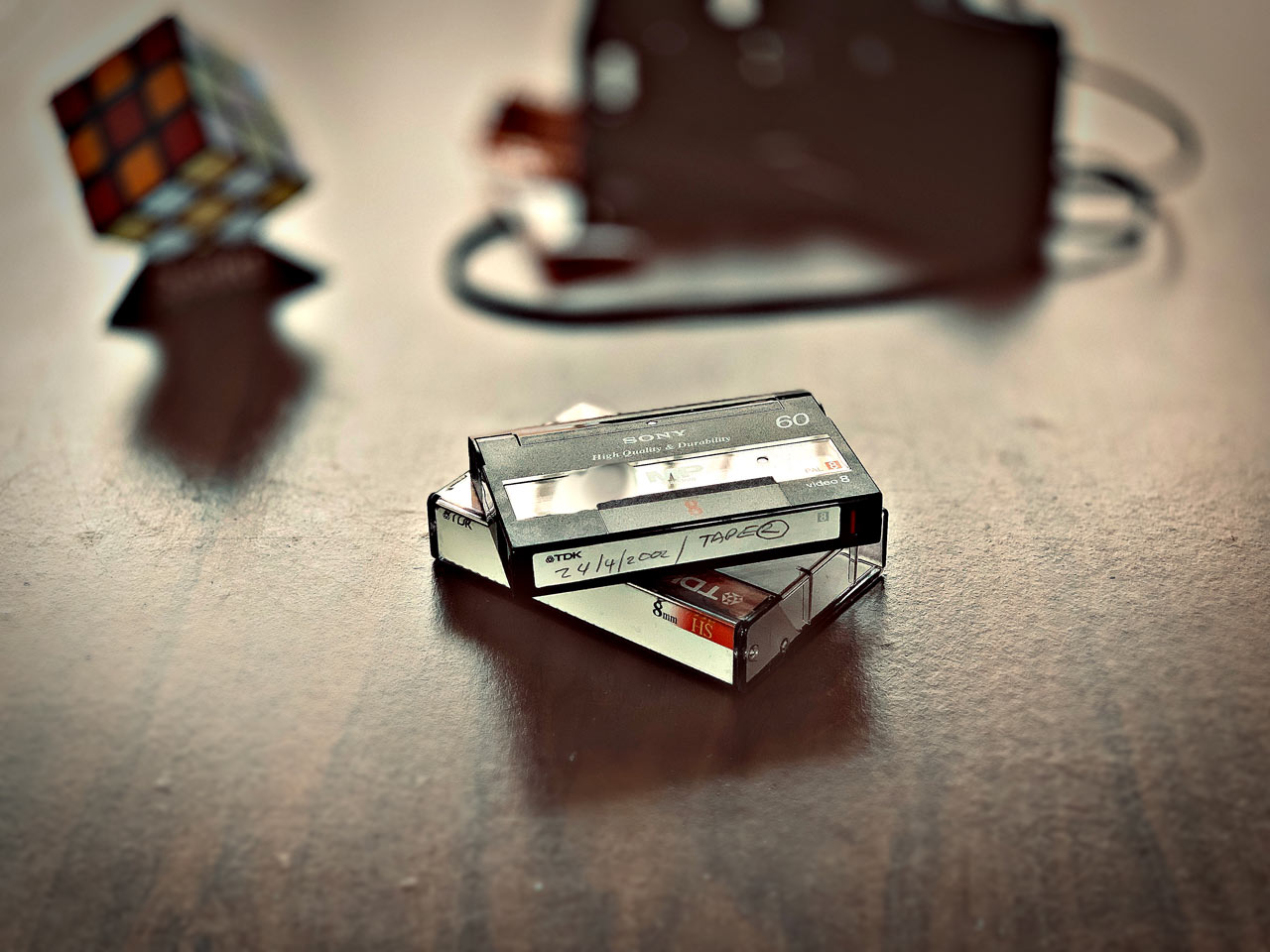 Video8 Video tape and case
